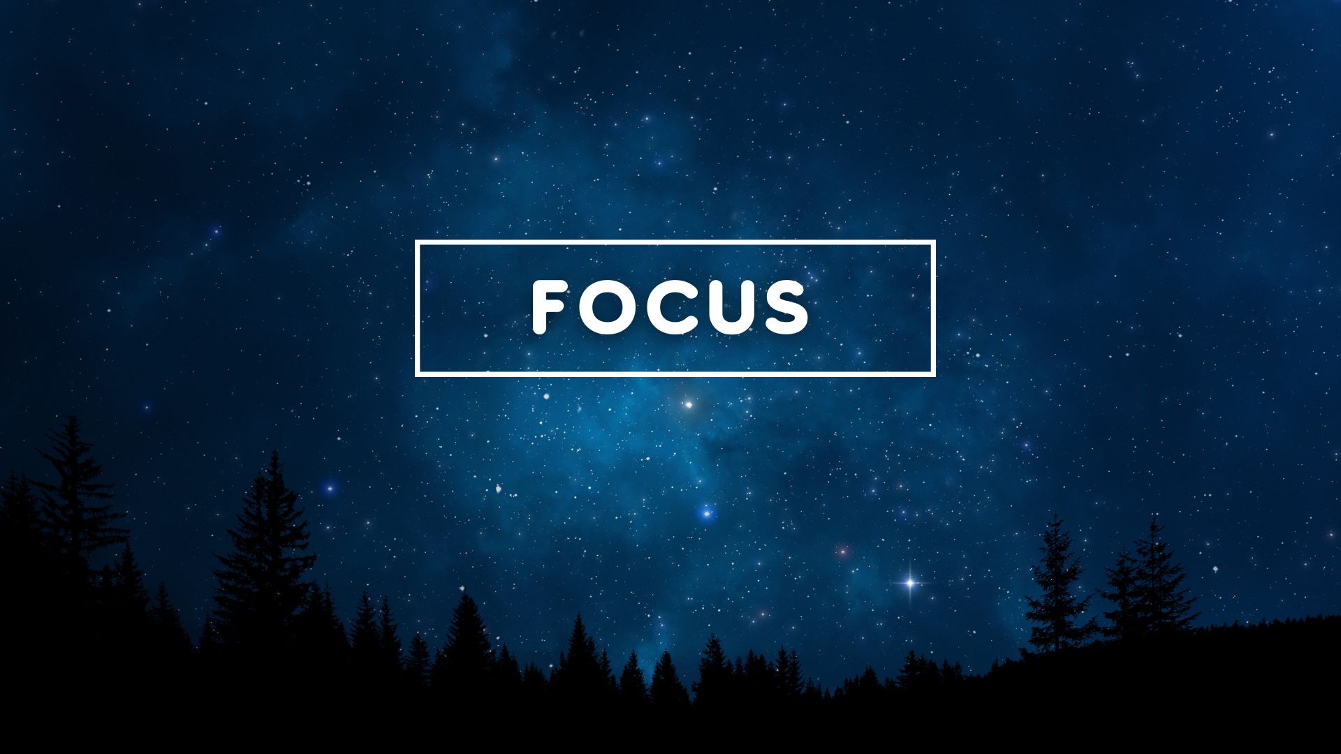 Blue and White Focus Desktop Wallpaper